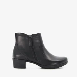 Softline Dames enkellaarsjes met hak zwart Hot