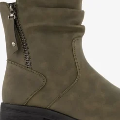 Blue Box Dames enkellaarsjes olijfgroen Hot