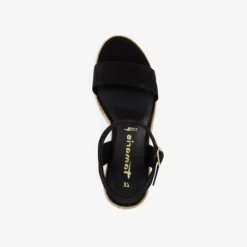 Tamaris Dames espadrilles zwart Clearance