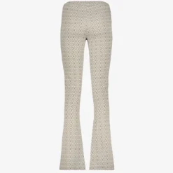 TwoDay Dames flared broek met print beige groen Sale