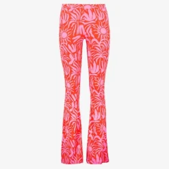 TwoDay Dames flared broek met print roze