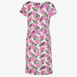 TwoDay Dames jurk met bloemenprint beige roze Clearance