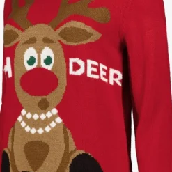 TwoDay Dames kersttrui met Rudolf rood