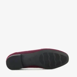 Nova Dames loafers met gesp bordeauxrood Online