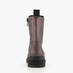 Hush Puppies Dames metallic veterboots grijs