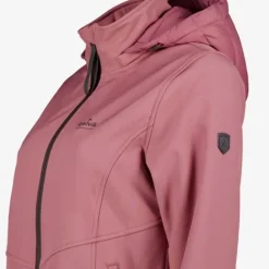 Kjelvik Dames outdoor softshell jas roze Outlet