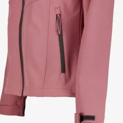 Kjelvik Dames outdoor softshell jas roze Outlet