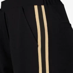 TwoDay Dames pantalon met beige strepen zwart Sale