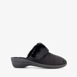 Thu!s Dames pantoffels met imitatiebont zwart Online