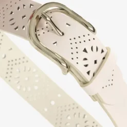 Scapino Dames riem met perforaties wit