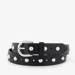 Scapino Dames riem met studs zwart zilver Outlet