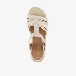 Softline Dames sandalen beige goud Discount