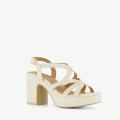 Blue Box Dames sandalen met hak beige New