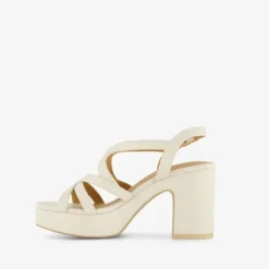 Blue Box Dames sandalen met hak beige New