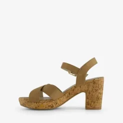 Blue Box Dames sandalen met hak beige