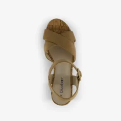 Blue Box Dames sandalen met hak beige