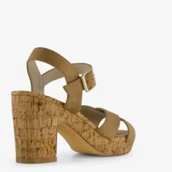 Blue Box Dames sandalen met hak beige