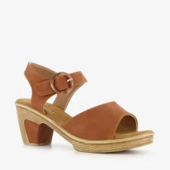 Natuform Dames sandalen met hak cognac New