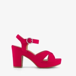 Blue Box Dames sandalen met hak fuchsia roze