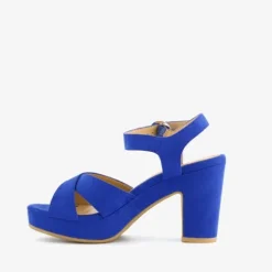 Blue Box Dames sandalen met hak kobalt blauw Online