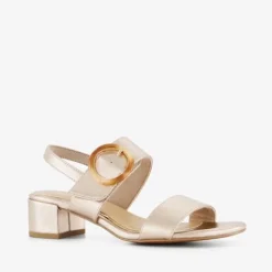 Nova Dames sandalen met hak metallic roze Discount