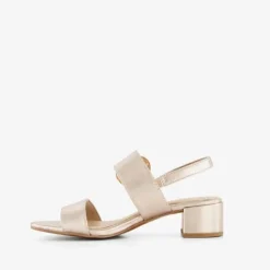 Nova Dames sandalen met hak metallic roze Discount