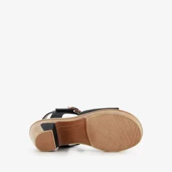 Natuform Dames sandalen met hak zwart Clearance