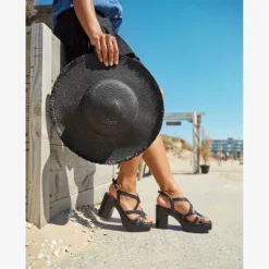 Blue Box Dames sandalen met hak zwart Online