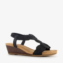 Blue Box Dames sandalen met sleehak zwart Sale
