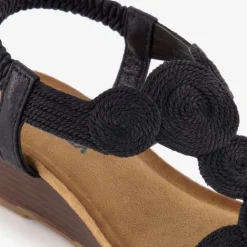 Blue Box Dames sandalen met sleehak zwart Sale