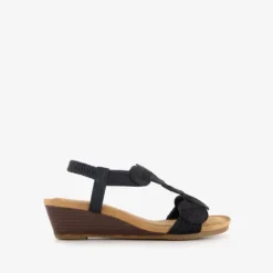 Blue Box Dames sandalen met sleehak zwart Sale