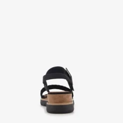Nova Dames sandalen met sleehak zwart Discount