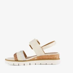 Nova Dames sandalen met sleehak beige Discount