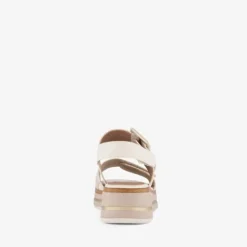 Softline Dames sandalen met sleehak beige goud Outlet