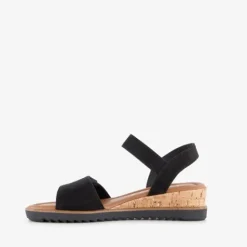 Tamaris Dames sandalen met sleehak zwart Hot