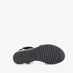 Tamaris Dames sandalen met sleehak zwart Hot