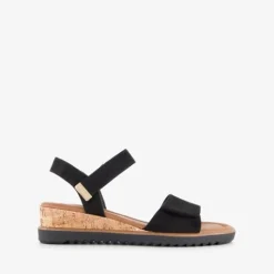 Tamaris Dames sandalen met sleehak zwart Hot