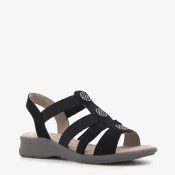 Softline Dames sandalen met zilverkleurige knopen Discount