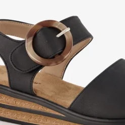 Natuform Dames sandalen zwart bruin Hot