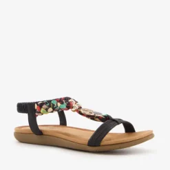 Blue Box Dames sandalen zwart gevlochten detail Best