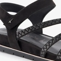 Tamaris Dames sandalen zwart goud Sale