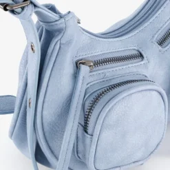 Renato Lucci Dames schoudertas lichtblauw Hot