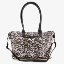 Renato Lucci Dames schoudertas met panterprint beige Best