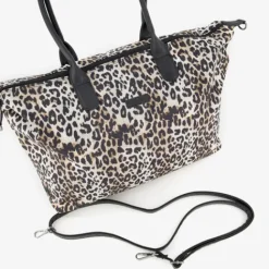 Renato Lucci Dames schoudertas met panterprint beige Best