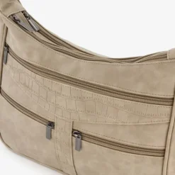 Renato Lucci Dames schoudertas taupe Clearance