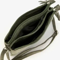 Renato Lucci Dames schoudertasje groen Hot