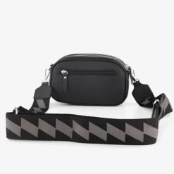 Renato Lucci Dames schoudertasje met print zwart Discount