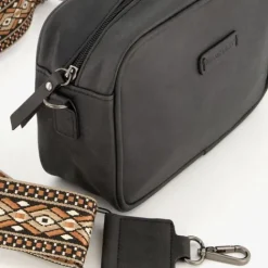 Renato Lucci Dames schoudertasje zwart met print Online