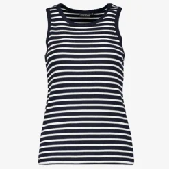 TwoDay Dames singlet gestreept blauw wit Online