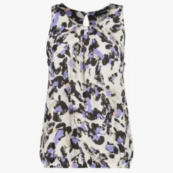 TwoDay Dames singlet met print wit paars